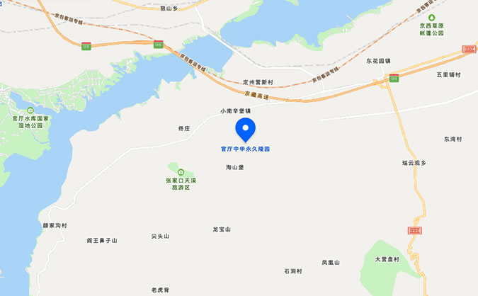 中华园陵园位置地图